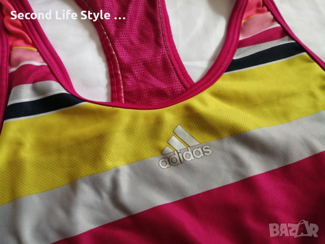 Adidas techfit оригинално дамско спортно бюстие р-р XXS-XS, снимка 6 - Корсети, бюстиета, топове - 54044844