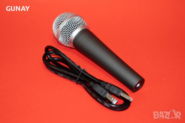 BOYA Record MU-28 USB Динамичен вокален микрофон като Shure SM58 за запис и подкаст, снимка 2 - Микрофони - 54271669