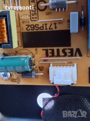 PSU 17IPS62 261121R10 , за 40-инчов телевизор TOSHIBA Модел 40LV2E63DG , с дисплей VES400UNFC-L3-Z01, снимка 2 - Части и Платки - 52281509