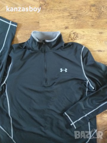Under Armour Coldgear 1/4 Zip - страхотна мъжка блуза ХЛ, снимка 8 - Спортни дрехи, екипи - 42081286