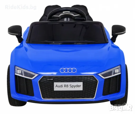 Audi R8 12V – Детска акумулаторна кола, Синя, EVA гуми, снимка 2 - Детски велосипеди, триколки и коли - 50419507