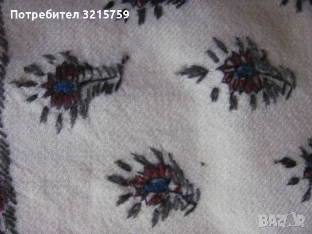 Покривка, ръчна бродерия , монограм 185х 92см., снимка 9 - Антикварни и старинни предмети - 50930185