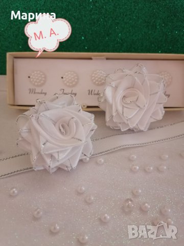 Аксесоари за коса ''Бяла и червена роза'', снимка 8 - Аксесоари за коса - 44457894