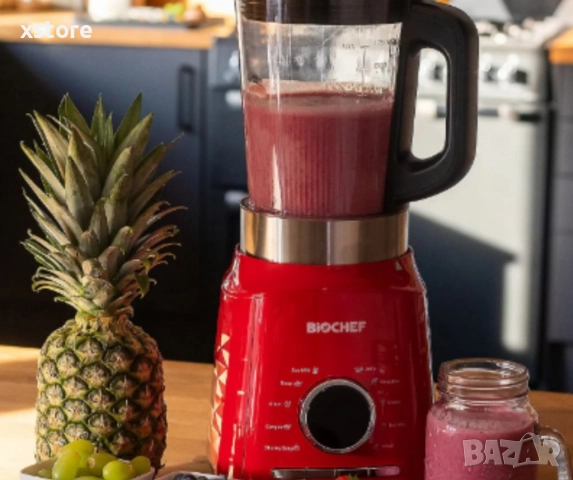 Вакуумен блендер и уред за приготвяне на супи Aurora - черен, червен, снимка 3 - Блендери - 52595874