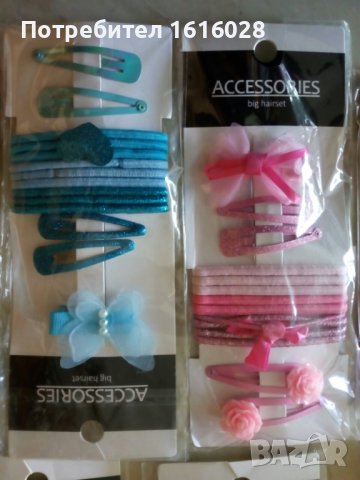 Нови комплекти от детски фиби и ластици., снимка 4 - Шноли, диадеми, ленти - 36620663