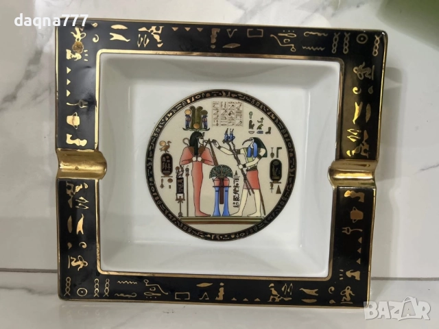 Великолепен пепелник с тема от египетската митология FM Фатхи Махмуд., снимка 7 - Антикварни и старинни предмети - 52822018