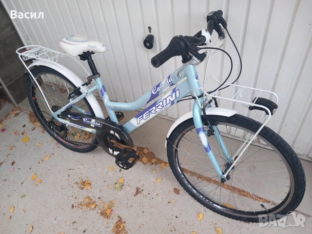 Детски алуминиев велосипед Ferrini 24", за дете 9/12 г., снимка 2 - Велосипеди - 54159108