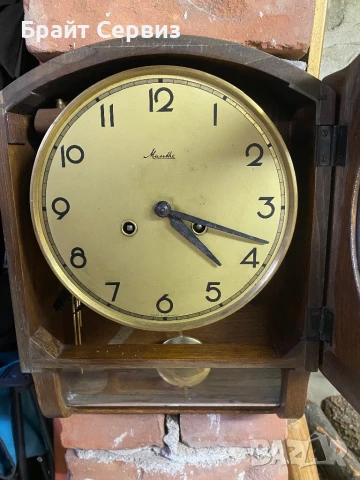 Стенен часовник Mauthe, снимка 4 - Антикварни и старинни предмети - 50929050