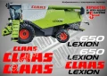 CLAAS Lexion 7700 стикери надписи, снимка 8