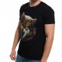 Нова мъжка тениска с дигитален печат Зъбат вълк, Серия Вълци, снимка 8