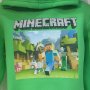 Нов детски суичър в зелен цвят с дигитален печат MINECRAFT, снимка 2