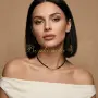 Ръчно изработено колие - чокър естествени перли / естествени камъни / цирконий, снимка 13
