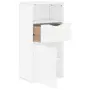 vidaXL Страничен шкаф с чекмедже ODDA White 40x24x79 cm, снимка 5