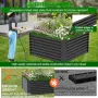 Повдигната метална градинска леха VELPAX 122 × 122 × 61 см, снимка 7