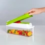 Ренде за зеле, моркови с контейнер - Nicer Dicer Plus от 13 части + Подарък уред за рязане на диня, снимка 3