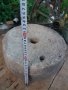 Старинен каменен диск,колело от ръчна мелница хромел, снимка 5
