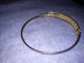 ЗЛАТИСТА ВИНТИДЖ ГРИВНА ИНТЕРЕСЕН ФИЛИГРАНЕН АРТ ДИЗАЙН СТОМАНЕНА НЕРЪЖДАЕМА 38000, снимка 7