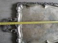 стара посребрена табла,поднос от месинг, снимка 4
