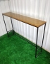 метална бар маса с дървен плот в наличност , снимка 6