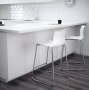 Стилен бар стол Ikea GLENN бял/хром НОВИ-Цена до изчепване, снимка 9