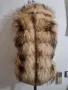 Естествен косъм ракун "Русский мех "невероятен елек с качулка , снимка 2