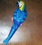 	 Декоративна фигура - Папагал /син/, снимка 4