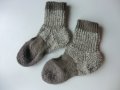 бежови плетени чорапи ходило 16, конч 13, снимка 1 - Чорапи - 39139857