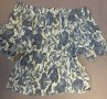 Голяма дамска блуза на цветя с голи рамене (размер 3ХЛ), снимка 1 - Корсети, бюстиета, топове - 42779834