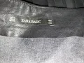 Zara Basic M Черна кожена пола с плисета , снимка 6