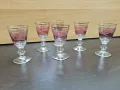 ретро стъклени чаши цветни , снимка 2