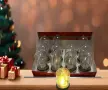 Кристална коледна стъкленица с LED светлина, снимка 3