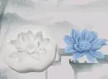 Цвете Лотус Лотос красиво силиконов молд форма фондан шоколад гипс смола декор, снимка 5