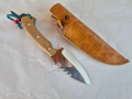 Ловджийски  къс нож с кания, снимка 5