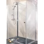 Параван за баня с люлееща врата GRANDE Sanoflex, 160x195 см, хром, снимка 1