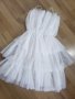 Бяла воалена рокля, снимка 1 - Рокли - 44222954