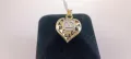Златна висулка сърце-2,80гр/14кр, снимка 2