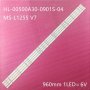 LED BAR SET STRIP 50" MS-L1255 V7-HL-00500A30-0901S-04 9LED 6V 960MM, снимка 1