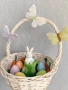 Великденска кошничка с пеперуди , снимка 2