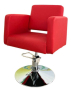 Фризьорски стол Artemisa - сив/черен/червен/тъмно кафяво, снимка 7