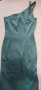 Вечерна винтидж рокля от зелена италианска коприна , снимка 4