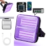 UV LED 100W акумулаторен прожектор, снимка 4