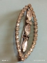 СТАРА БРОШКА УКРАСЕНА с КРИСТАЛИ ЦИРКОН СТИЛ ПОДНЕСЕН АРИСТОКРАТИЧНО 52265, снимка 6