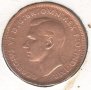 United Kingdom-½ Penny-1943-KM# 844-George VI-with 'IND:IMP', снимка 2