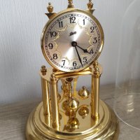 Голям немски настолен кварцов часовник с колба Schatz, снимка 6 - Антикварни и старинни предмети - 44230002