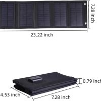 Сгъваем соларен панел, 15 W зареждане директно от слънцето, 2xUSB, снимка 5 - Оригинални зарядни - 42572816