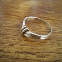 Сребърен пръстен - "възел", снимка 2 - Пръстени - 39510839