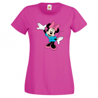 Дамска тениска Minnie Mouse 3 Подарък,Изненада,Рожден ден,, снимка 7 - Тениски - 36530727