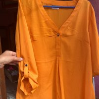 Жълто оранжева блуза, размер М/Л, снимка 1 - Други - 34100814