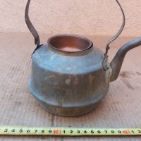 масивен бронзов чайник , снимка 5 - Антикварни и старинни предмети - 37647425