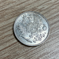 50 пени 1916 г, Финландия - сребърна монета, UNC, снимка 3 - Нумизматика и бонистика - 44760009